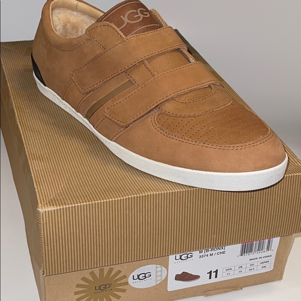 New Ugg Men’s B-ronx leather shoes double strap